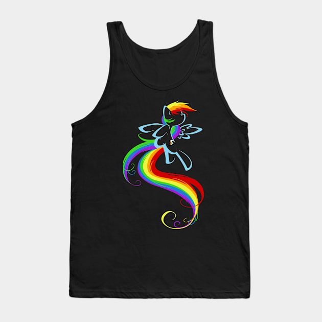 Flowing Rainbow Tank Top by BambooDog